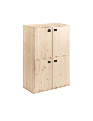 Mueble Dinamic 4 Puertas Pino Macizo 105,4 x 70,8 x 33 cm ASTIGARRAGA