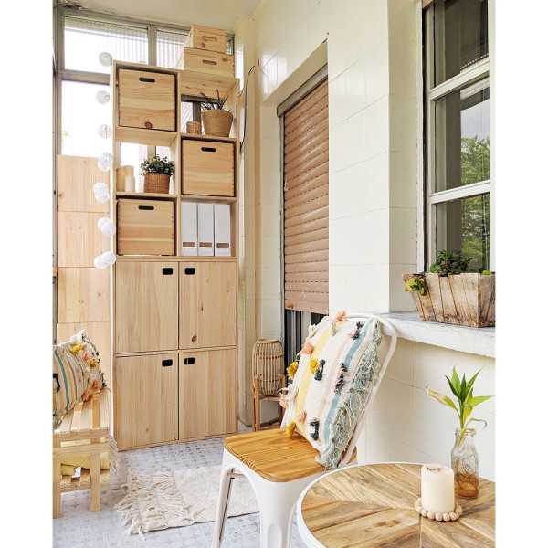Mueble Dinamic 4 Puertas Pino Macizo 105,4 x 70,8 x 33 cm ASTIGARRAGA