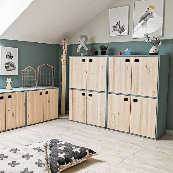 Mueble Dinamic 4 Puertas Pino Macizo 105,4 x 70,8 x 33 cm ASTIGARRAGA