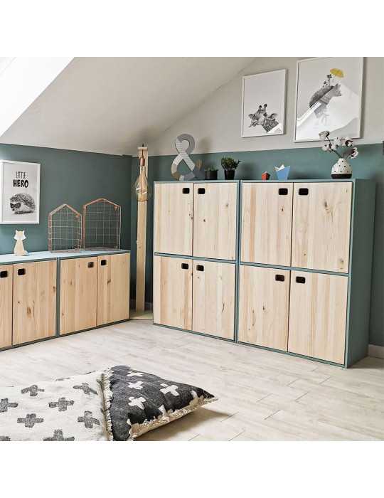 Mueble Dinamic 4 Puertas Pino Macizo 105,4 x 70,8 x 33 cm ASTIGARRAGA