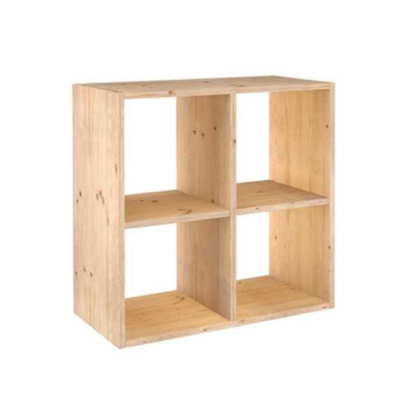 Estanteria Modular 6 Cubos Dinamic Pino Macizo 70,8 x 70,8 x 33 cm ASTIGARRAGA