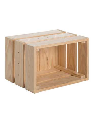 Caja de Pino Macizo sin Barniz, 46 x 31 x 24,5 cm ASTIGARRAGA