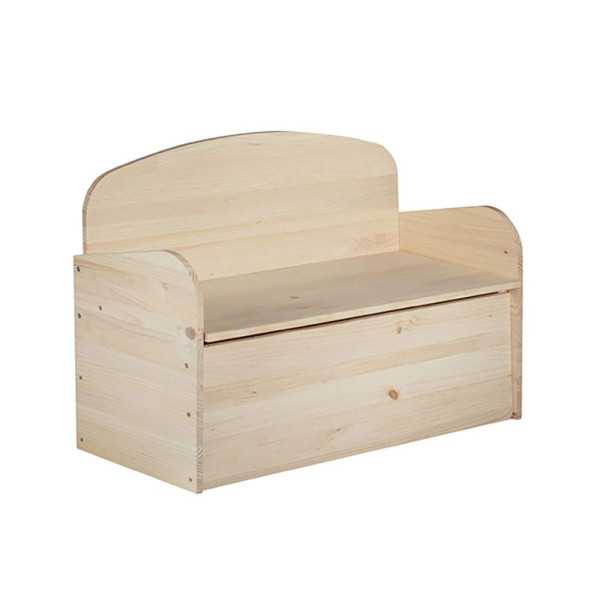 Banco Baúl Deco de Pino 90 x 62 x 38 cm ASTIGARRAGA