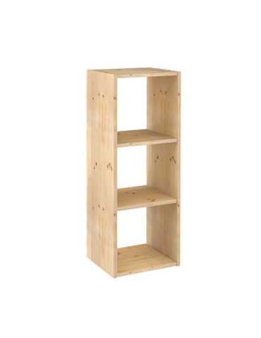 Estanteria Modular 3 Cubos Dinamic Pino Macizo 107 x 36,2 x 34 cm ASTIGARRAGA