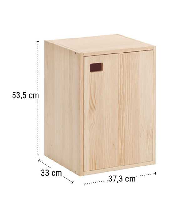 Mueble Dinamic 1 Puerta Pino Macizo 37,3 x 33 x 53,5 cm ASTIGARRAGA