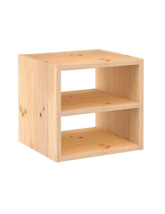 Estanteria Modular 1 Cubos + Balda Intermedia Dinamic Pino Macizo 36,2 x 33 x 36,2 cm ASTIGARRAGA