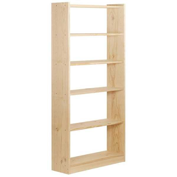 Libreria Gala 6 Baldas de 80cm Pino Macizo 79,6x25x184,7cm ASTIGARRAGA