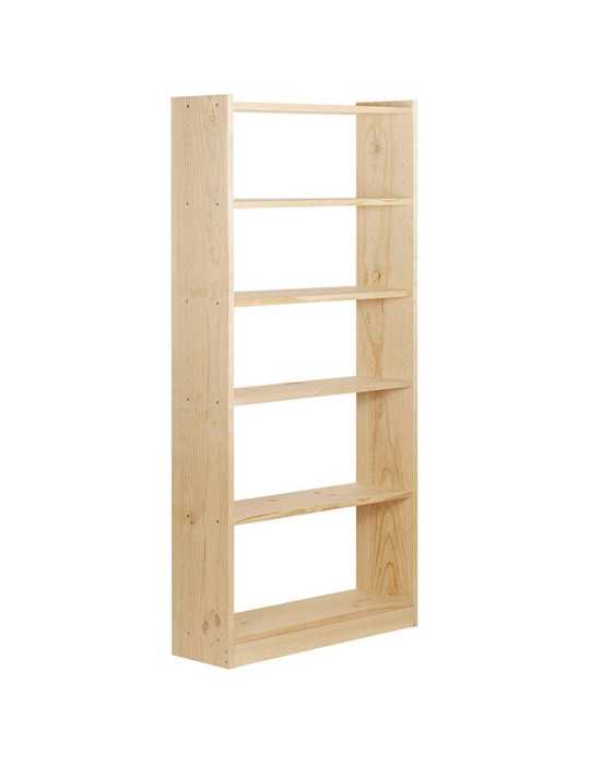 Libreria Gala 6 Baldas de 80cm Pino Macizo 79,6x25x184,7cm ASTIGARRAGA