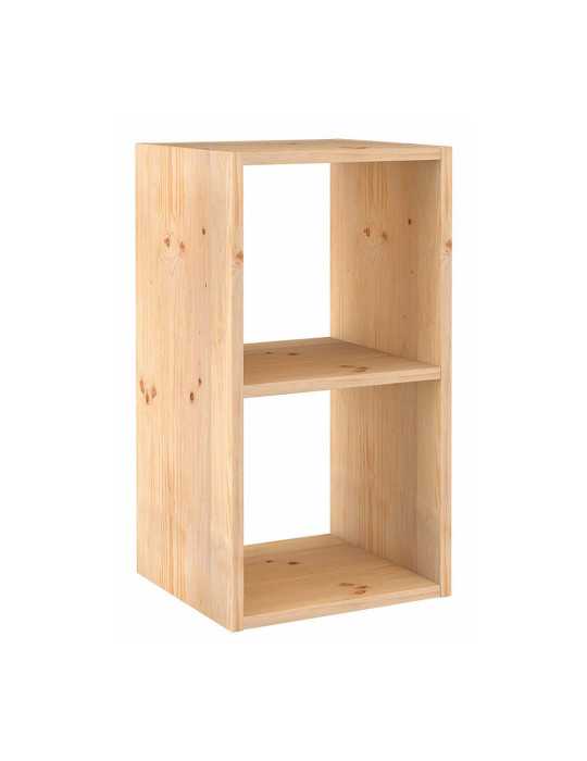 Estanteria Modular 2 Cubos Dinamic Pino Macizo 36,2 x 33 x 70,8 cm ASTIGARRAGA