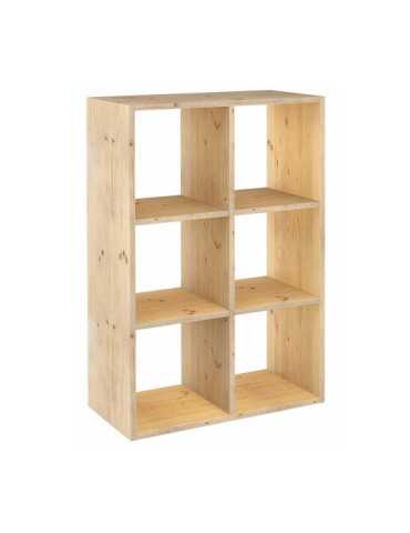 Estanteria Modular 6 Cubos Dinamic Pino Macizo 70,8 x 33 x 105,4 cm ASTIGARRAGA