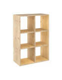 Estanteria Modular 6 Cubos Dinamic Pino Macizo 70,8 x 33 x 105,4 cm ASTIGARRAGA
