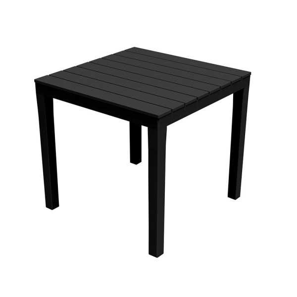 Mesa Cuadrada Bali Color Antracita para Exterior 78 x 78 x 72 cm IPAE PROGARDEN