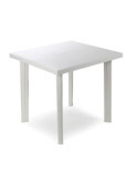 Mesa Cuadrada Fiocco Color Blanco para Exterior 80 x 75 x 72 cm IPAE PROGARDEN
