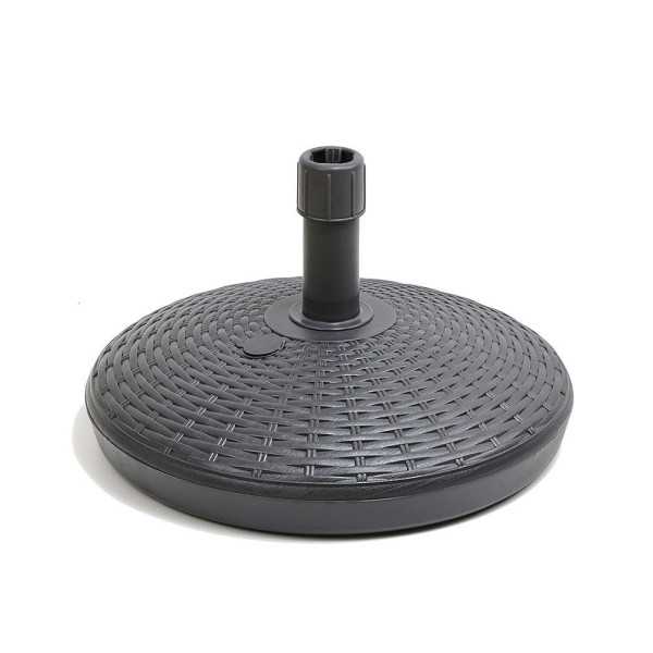 Base de Parasol 30 L Antracita Ø58 x 15 cm IPAE PROGARDEN