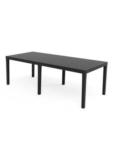 Mesa Extensible Indo Color Antracita para Exterior 90 x 150 - 220 x 72 cm IPAE PROGARDEN