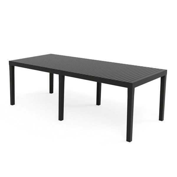 Mesa Extensible Indo Color Antracita para Exterior 90 x 150 - 220 x 72 cm IPAE PROGARDEN