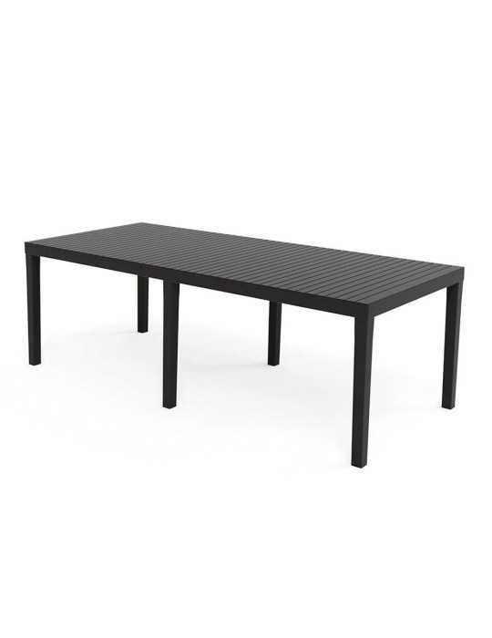 Mesa Extensible Indo Color Antracita para Exterior 90 x 150 - 220 x 72 cm IPAE PROGARDEN