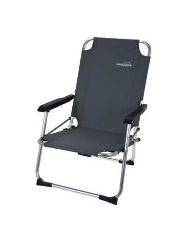 Silla Plegable de Aluminio Color Gris, 45 x 54 x 76 cm REDCLIFFS