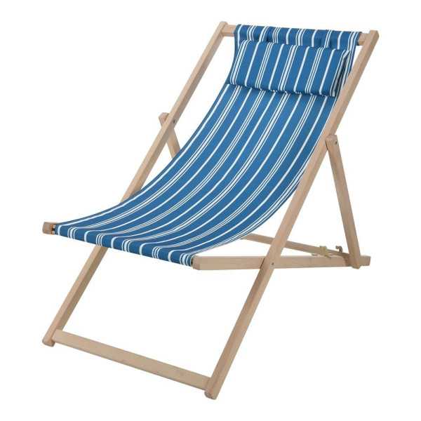 Silla Plegable de Tela y Madera 97 x 56 x 85 cm PROBUILDER