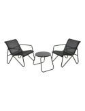 Conjunto Jardín 3 Piezas Metal Antracita
