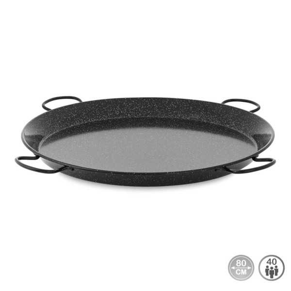 Paellera Valenciana de Acero Esmaltado Ø80cm (40 Personas) VAELLO