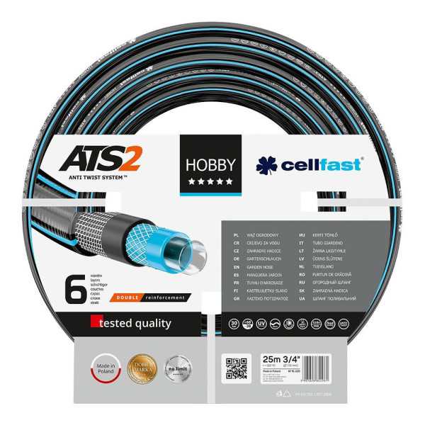 Manguera de Riego Hobby Ø19 mm, ¾ pulg, 25 m CELLFAST