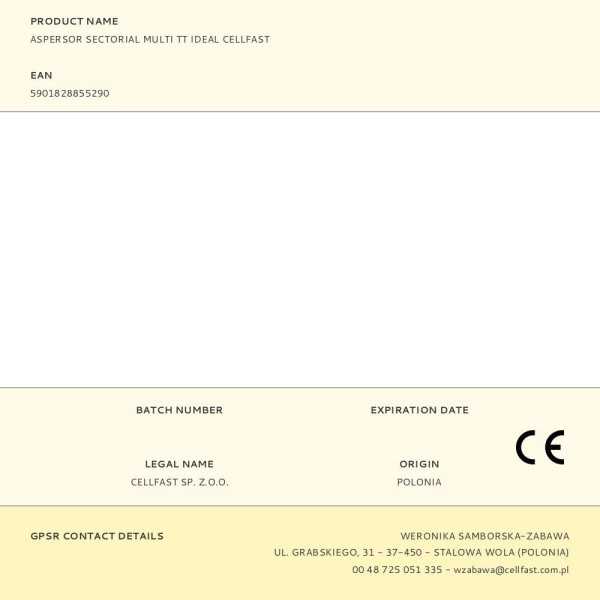 Aspersor Sectorial Multi TT Cellpro CELLFAST