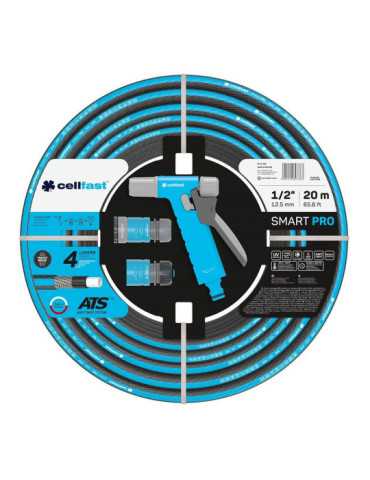 Kit Manguera de Jardín Smart Pro Ø12,5 mm, ½ pulg, 20 m CELLFAST