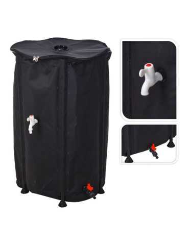 Depósito Plegable Recolector de Agua de Lluvia 250 L, Ø60 x 90 cm IPAE PROGARDEN