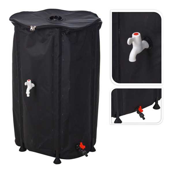 Depósito Plegable Recolector de Agua de Lluvia 250 L, Ø60 x 90 cm IPAE PROGARDEN