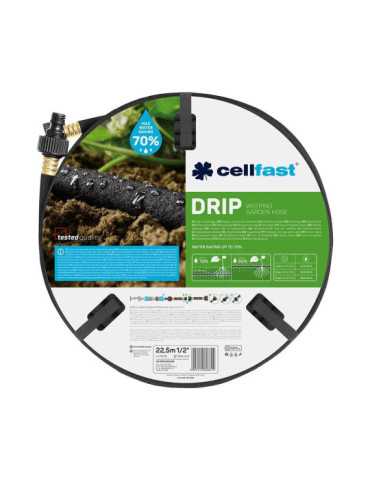 Manguera Porosa de Riego por Goteo ½ pulg, Ø12,5 mm x 22,5 m CELLFAST