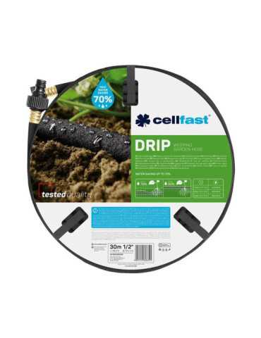 Manguera Porosa de Riego por Goteo ½ pulg, Ø12,5 mm x 30 m CELLFAST