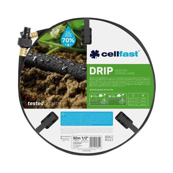Manguera Porosa de Riego por Goteo ½ pulg, Ø12,5 mm x 30 m CELLFAST
