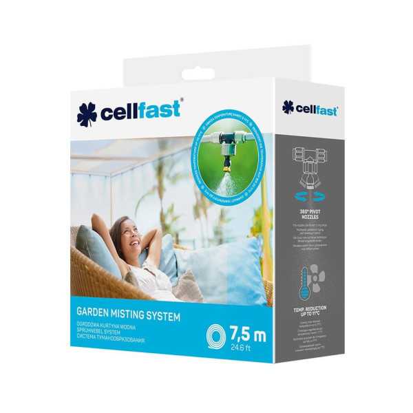 Sistema de Nebulización/Climatización para Exterior de 7,5 m CELLFAST