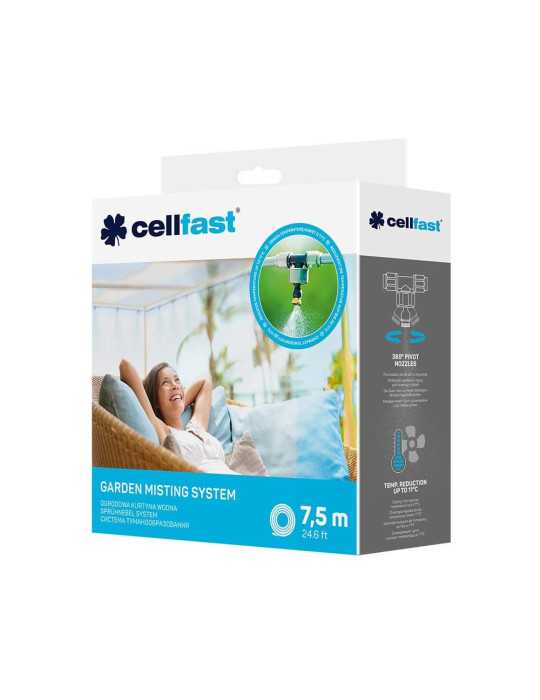 Sistema de Nebulización/Climatización para Exterior de 7,5 m CELLFAST