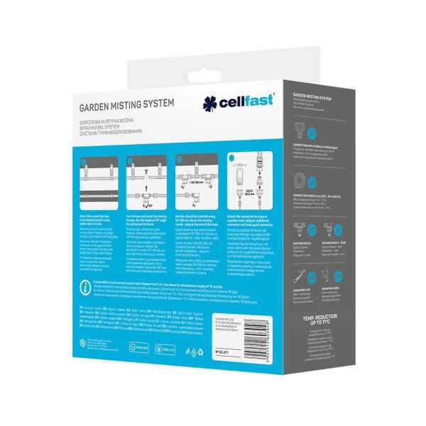 Sistema de Nebulización/Climatización para Exterior de 15 m CELLFAST