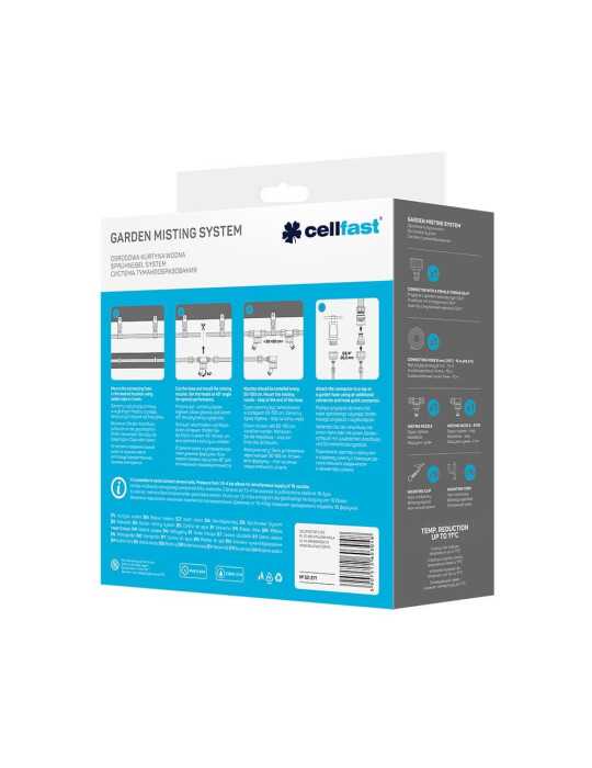 Sistema de Nebulización/Climatización para Exterior de 15 m CELLFAST