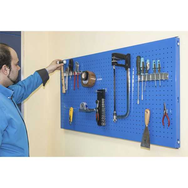 Panelclick 90x60 cm Azul + 8 Ganchos. SIMON RACK