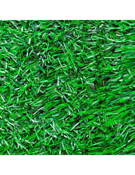Seto Artificial PVC Verde Bicolor Hoja Ancha 110 Varillas, 1 x 3 m FAURA