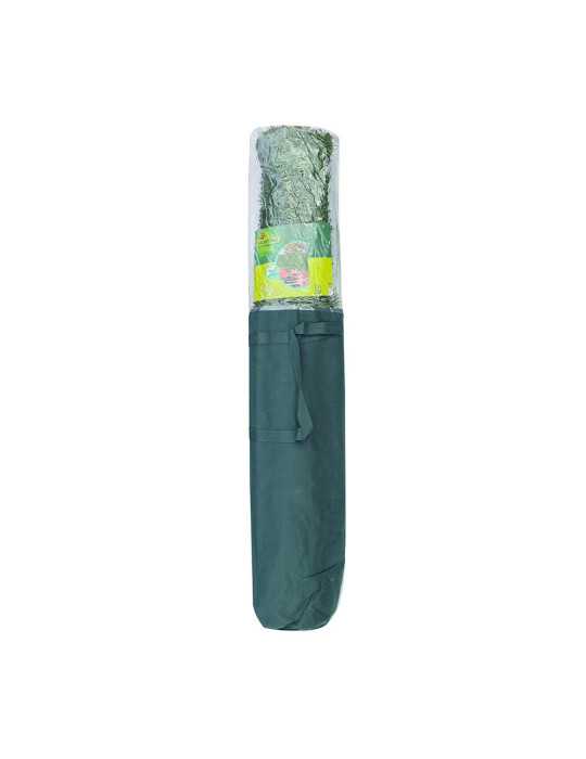 Seto Artificial PVC Verde Bicolor Hoja Ancha 110 Varillas, 1 x 3 m FAURA