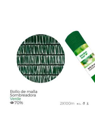 Malla Sombreadora Verde 2 x 100 m EDM