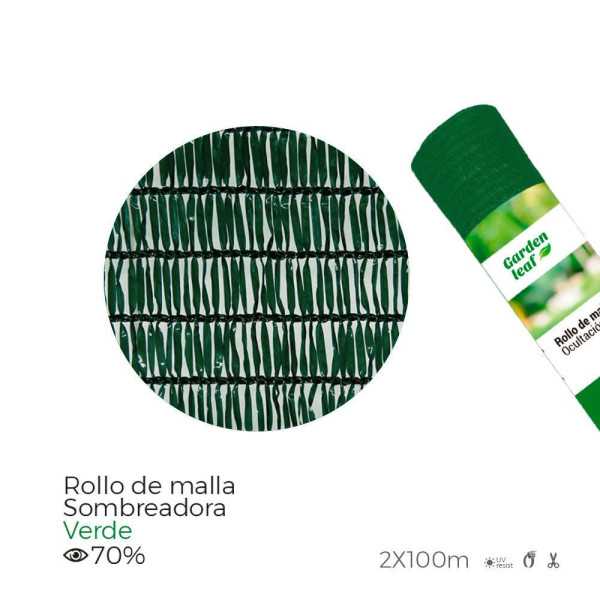 Malla Sombreadora Verde 2 x 100 m EDM