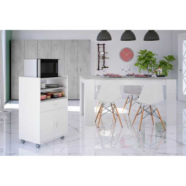 Mueble Microondas 1CAJÓN + 2PUERTAS 59 x 40 x 92 cm Tidy FORÉS/ARKIT