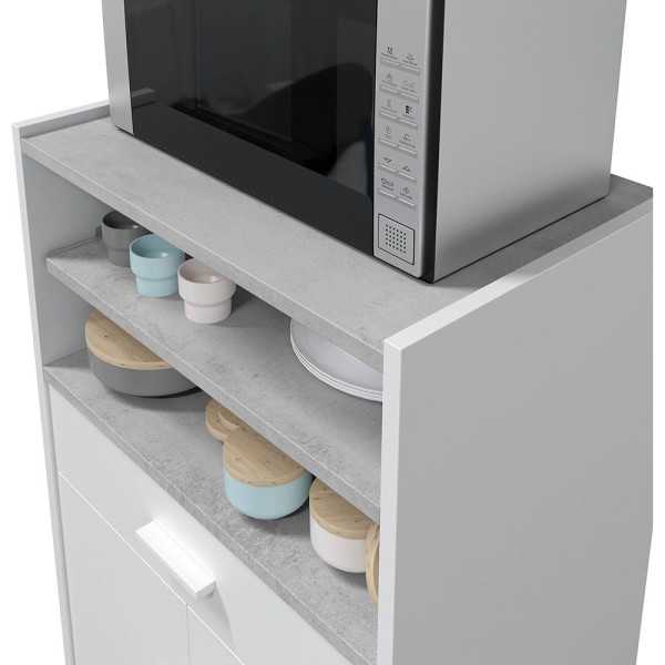 Mueble Microondas 1CAJÓN + 2PUERTAS 59 x 40 x 92 cm Tidy FORÉS/ARKIT