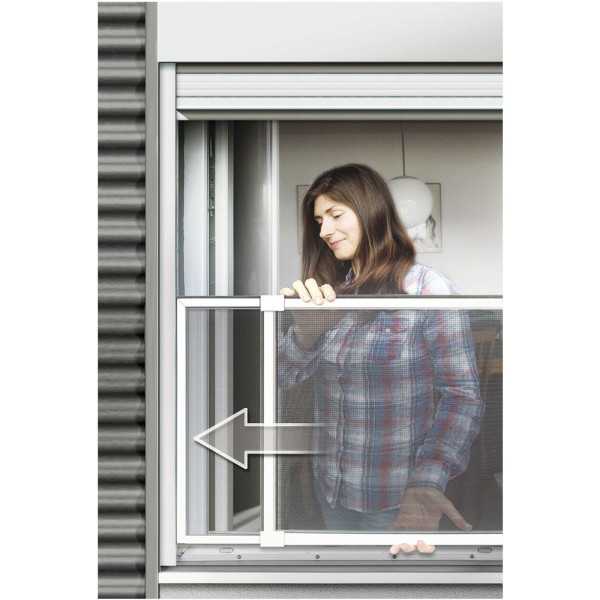 Mosquitera con Marco Extensible, Malla de Fibra de Vidrio, Blanca, 75-142 x 50 cm SCHELLENBERG