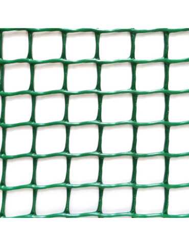 Rollo de Malla Ligera Cadrinet Cuadro 10 x 10 mm Color Verde, 1 x 25 m FAURA