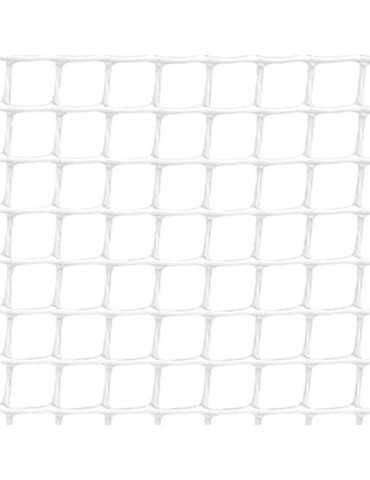 Rollo de Malla Ligera Cadrinet Cuadro 10 x 10 mm Color Blanco, 1 x 25 m FAURA
