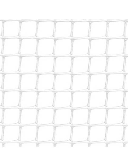 Rollo de Malla Ligera Cadrinet Cuadro 10 x 10 mm Color Blanco, 1 x 25 m FAURA