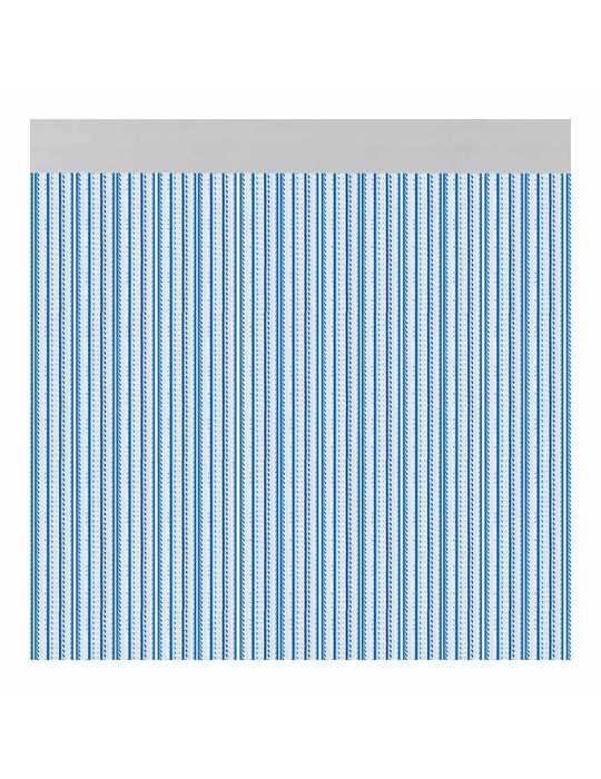 Cortina para Puerta Modelo Brescia Color Azul 90 x 210 cm ACUDAM