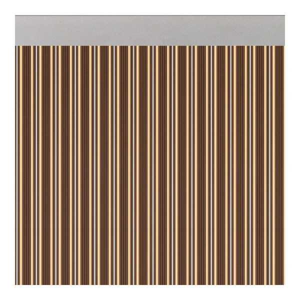 Cortina para Puerta Modelo Ferrara Opaco Color Marrón-Marfil 90 x 210 cm ACUDAM